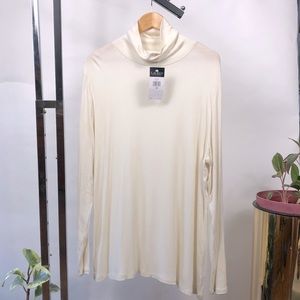 Lauren Ralph Lauren ribbed ivory turtleneck 3x new